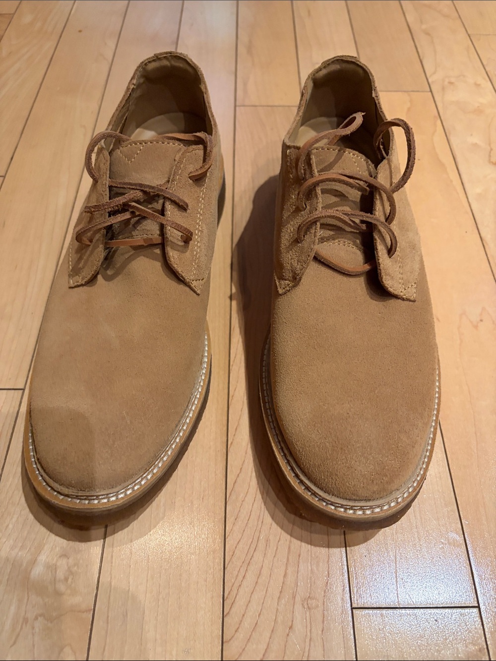 Clarks Men's Suede Derby Shoes in Tan Brown